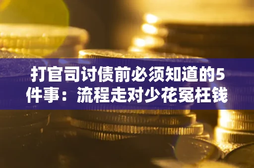 武汉打官司讨债前必须知道的5件事：流程走对少花冤枉钱