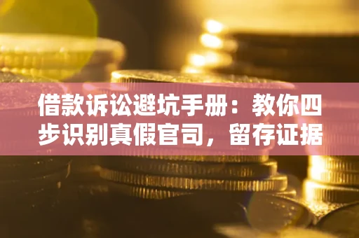 武汉借款诉讼避坑手册：教你四步识别真假官司，留存证据不踩雷