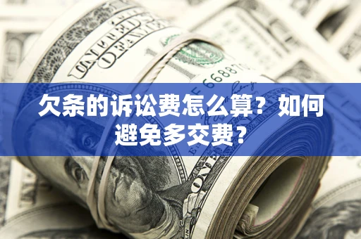 武汉欠条的诉讼费怎么算？如何避免多交费？