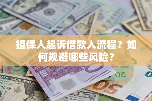 武汉担保人起诉借款人流程？如何规避哪些风险？